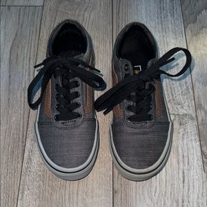 Kids Black and Brown Vans Sneakers